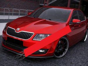 Сплиттер переднего бампера для Skoda Octavia A7 2013-